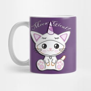 Unicorn Cat, Cute Graphic Art Trick or Treat Fun Gifts Mug